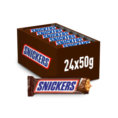 Snickers Chocolate Bar 50g Box - 24 pcs